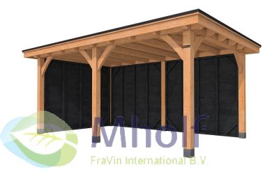 2022 Hillhout - Buitenverblijf met plat dak Excellent II 500x400cm