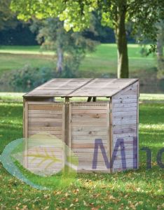Containerberging dubbel 140x90x115/148cm